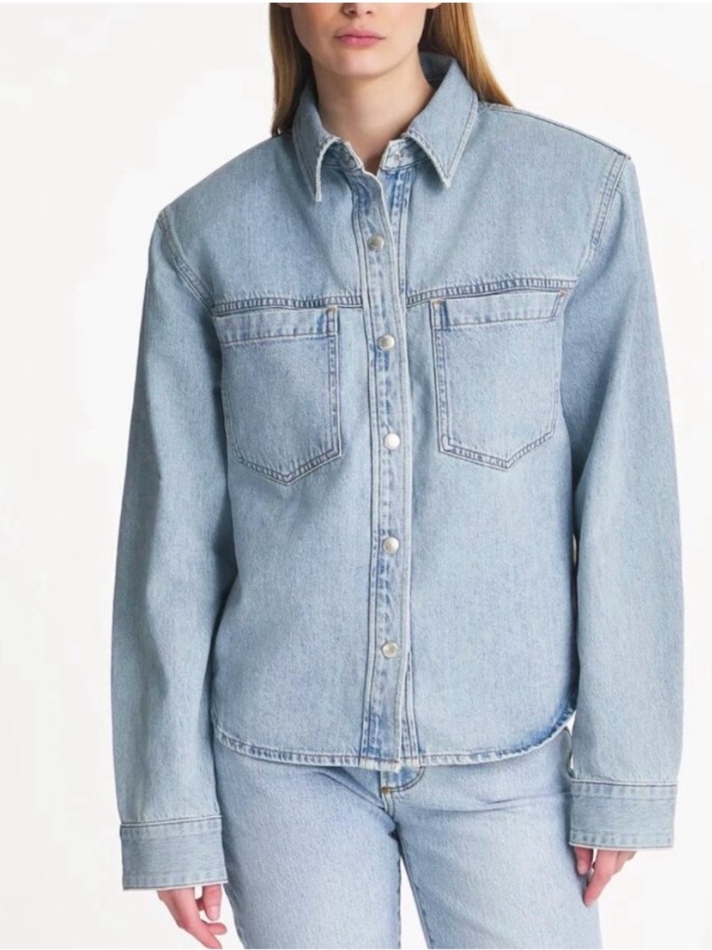 Agolde denim Brigid shirt jacket